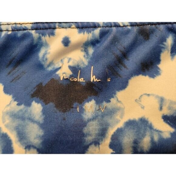Nicole Miller New York Active Women's crop leggings blue tie dye Size Medium - Picture 3 of 10
